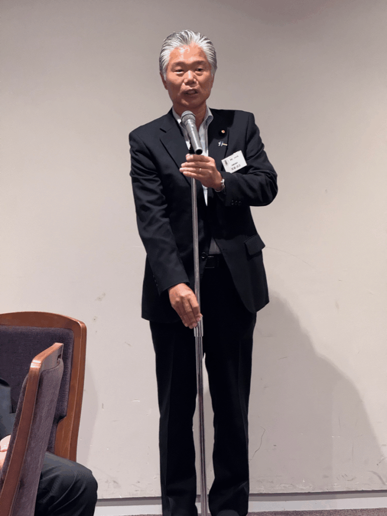 馬場参議院議員からは、夏の選挙に対する御礼と今後の展望についてのご挨拶